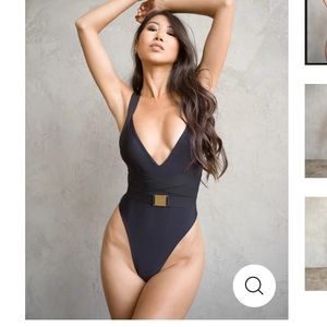NWT Black “Rebel” one piece swim suit from MBM